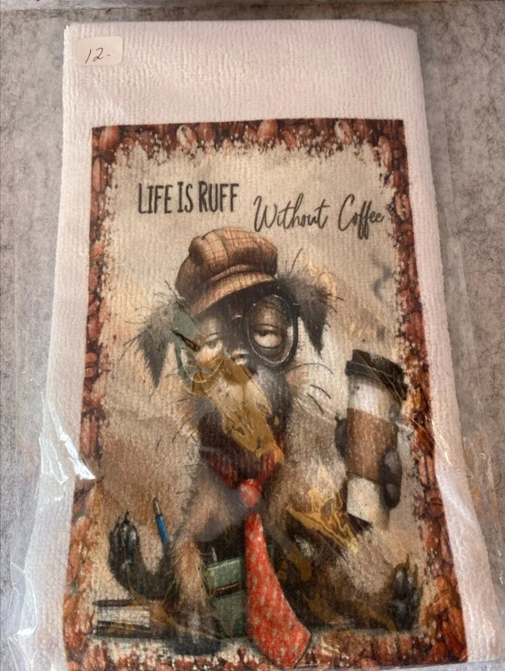 Humorous Microfiber Kitchen Towel 